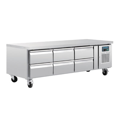 Polar U-Series Six Drawer Chef Base Counter Fridge - DA465