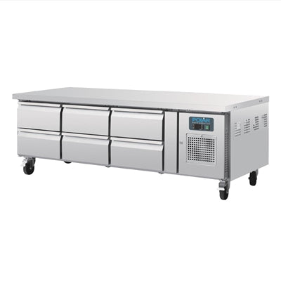Polar U-Series Six Drawer Chef Base Counter Fridge - DA465