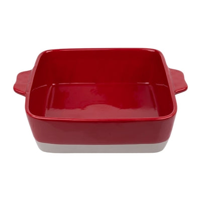 Olympia Red And Taupe Ceramic Roasting Dish 4.2Ltr - DB527