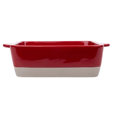 Olympia Red And Taupe Ceramic Roasting Dish 4.2Ltr - DB527