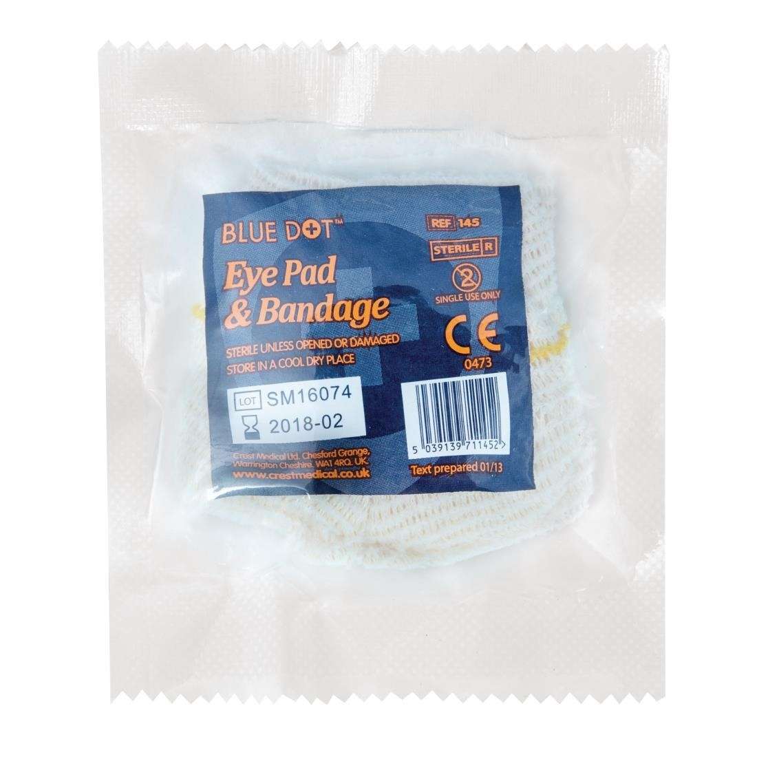 Eye Pad Dressing with Bandage Loop DC127