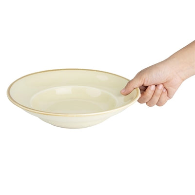 Olympia Kiln Pasta Bowls Sandstone 250mm (4 Pack) - DC304