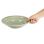 Olympia Kiln Pasta Bowls Moss 250mm (4 Pack) - DC307