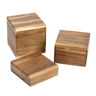 Olympia Acacia Riser Blocks 50/100/150(H)mm (3 Pack) - DF875