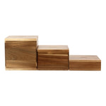 Olympia Acacia Riser Blocks 50/100/150(H)mm (3 Pack) - DF875