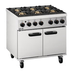 Lincat Phoenix LPG 6 Burner Oven Range PHGR01/P - DG284-P