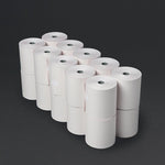 Olympia Non-Thermal 2ply White and Pink Till Roll 76 x 71mm (20 Pack) - DK595