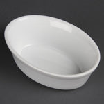 Olympia Whiteware Oval Pie Bowls 153x110mm (6 Pack) - DK807