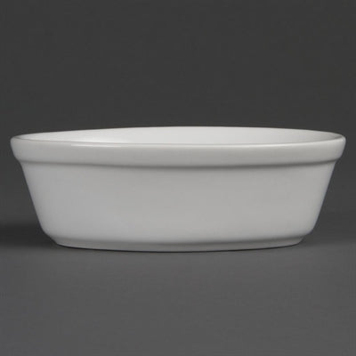 Olympia Whiteware Oval Pie Bowls 153x110mm (6 Pack) - DK807