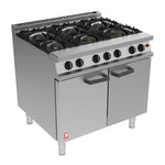 Falcon 6 Burner Dominator Plus Oven Range G3101 Propane Gas with Feet - DK940-P