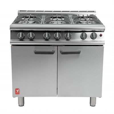 Falcon 6 Burner Dominator Plus Oven Range G3101 Natural Gas with Feet - DK940-N