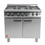 Falcon 6 Burner Dominator Plus Oven Range G3101 Natural Gas with Feet - DK940-N