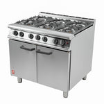 Falcon 6 Burner Dominator Plus Oven Range G3101 Propane Gas with Feet - DK940-P
