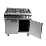 Falcon 6 Burner Dominator Plus Oven Range G3101 Propane Gas with Feet - DK940-P