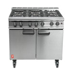 Falcon 6 Burner Dominator Plus Oven Range G3101 Propane Gas with Castors - DK941-P