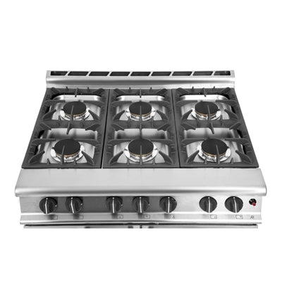 Falcon 6 Burner Dominator Plus Oven Range G3101 Propane Gas with Castors - DK941-P
