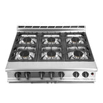 Falcon 6 Burner Dominator Plus Oven Range G3101 Propane Gas with Castors - DK941-P