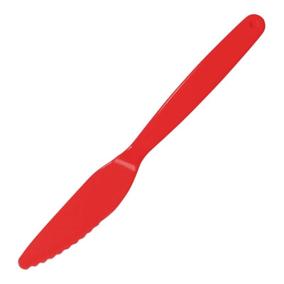Olympia Kristallon Polypropylene Knives Red (12 Pack) - DL114