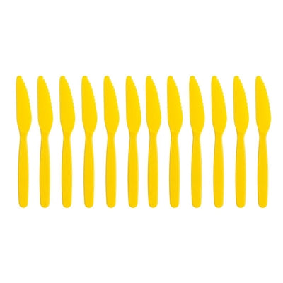Olympia Kristallon Polypropylene Knife Yellow (12 Pack) - DL115