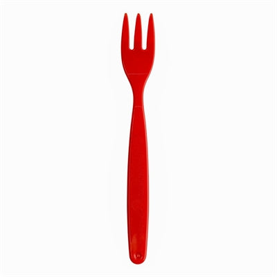 Olympia Kristallon Polypropylene Forks Red (12 Pack) - DL118