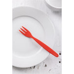 Olympia Kristallon Polypropylene Forks Red (12 Pack) - DL118