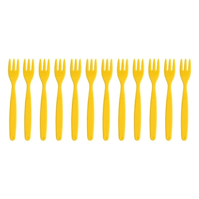 Olympia Kristallon Polypropylene Forks Yellow (12 Pack) - DL119