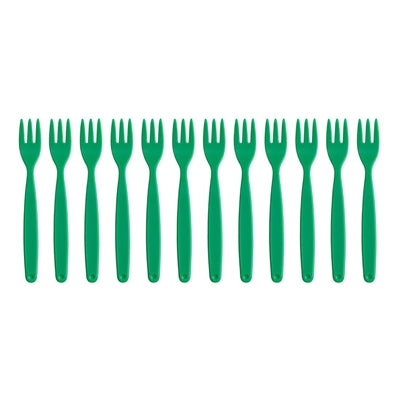 Olympia Kristallon Polypropylene Forks Green (12 Pack) - DL120