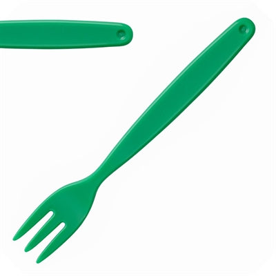 Olympia Kristallon Polypropylene Forks Green (12 Pack) - DL120