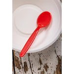 Olympia Kristallon Polypropylene Spoons Red (12 Pack) - DL122