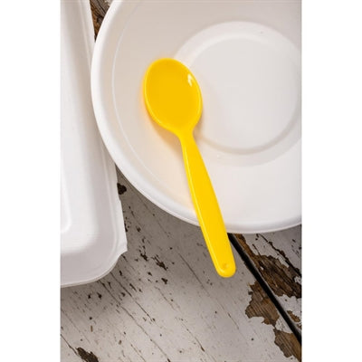 Olympia Kristallon Polypropylene Spoons Yellow (12 Pack) - DL123