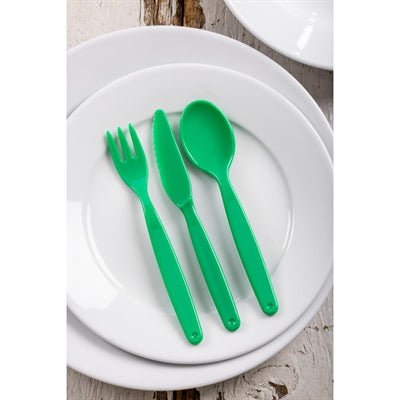 Olympia Kristallon Polypropylene Forks Green (12 Pack) - DL120