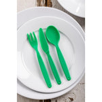 Olympia Kristallon Polypropylene Forks Green (12 Pack) - DL120