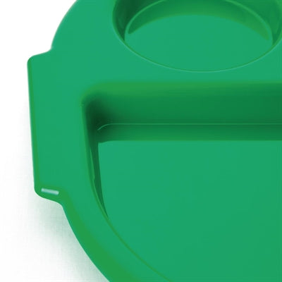 Olympia Kristallon PP Oval Compartment Food Tray Green 321mm (10 pack) - DL128