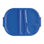 Olympia Kristallon PP Oval Compartment Food Tray Blue 321mm (10 pack) - DL129