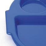 Olympia Kristallon PP Oval Compartment Food Tray Blue 321mm (10 pack) - DL129