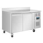 Polar U-Series Double Door Counter Fridge with Upstand 282Ltr - UA064