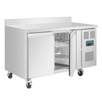 Polar U-Series Double Door Counter Fridge with Upstand 282Ltr - UA064