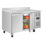 Polar U-Series Double Door Counter Fridge with Upstand 282Ltr - UA064