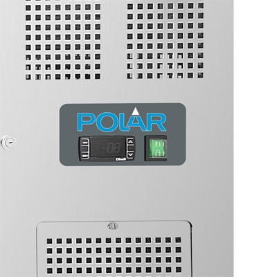 Polar U-Series Double Door Counter Fridge with Upstand 282Ltr - UA064