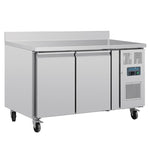 Polar U-Series Double Door Counter Fridge with Upstand 282Ltr - UA064