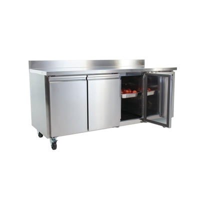 Polar U-Series Triple Door Counter Fridge with Upstand 417Ltr - UA065