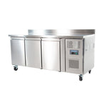 Polar U-Series Triple Door Counter Fridge with Upstand 417Ltr - UA065