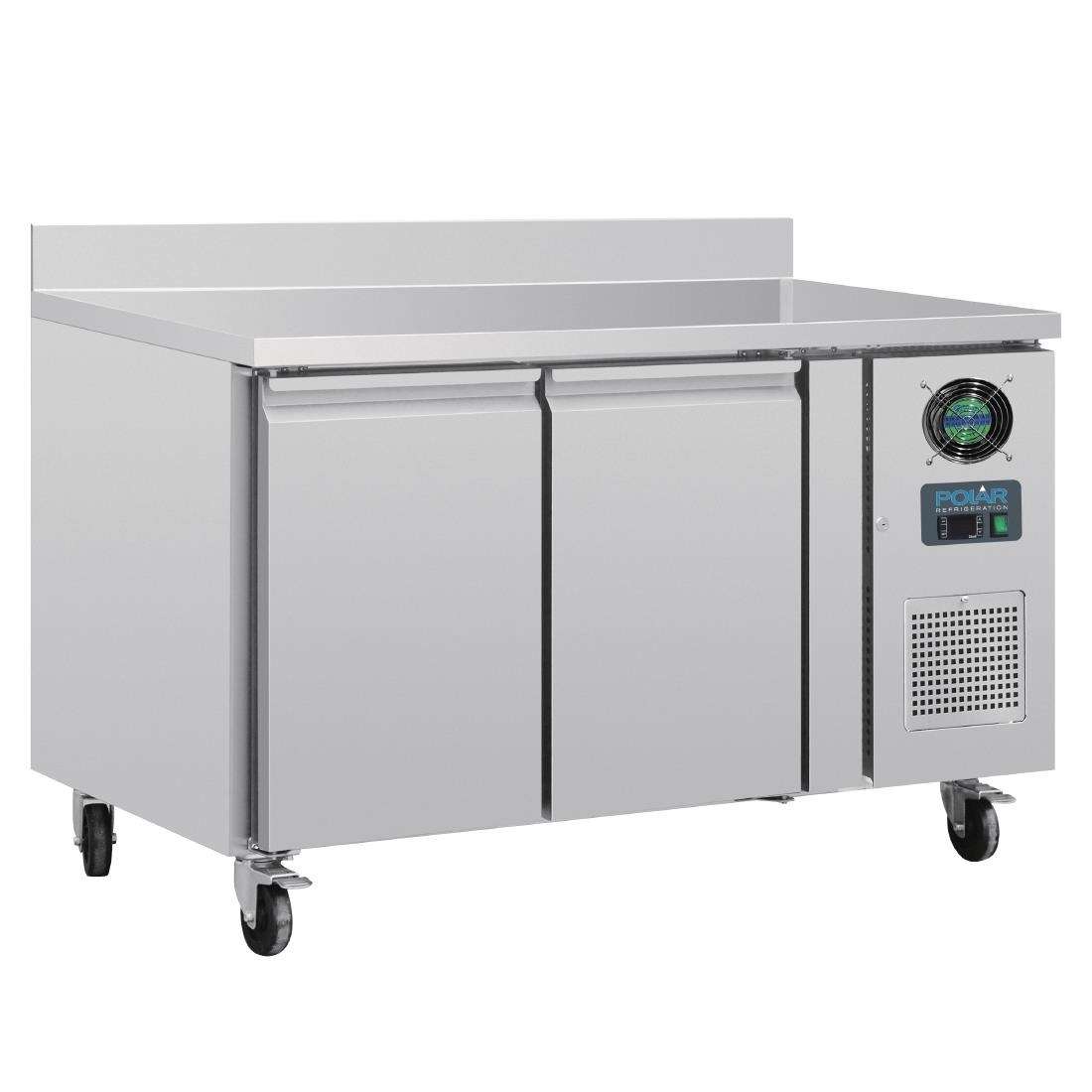 Polar U-Series Double Door Counter Freezer with Upstand 282Ltr DL916