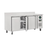 Polar U-Series Triple Door Counter Freezer with Upstand 417Ltr