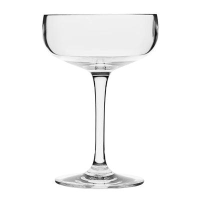 Olympia Kristallon Polycarbonate Champagne Coupe Glasses 210ml (12 Pack) - DM270