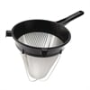 Matfer Bourgeat DM597 Exoglass Bouillon Strainer 255mm — side view showing triple mesh and Exoglass handle