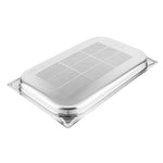 Vogue Stainless Steel Heavy Duty Perforated 1/1 Gastronorm Tray 40mm - DM972
