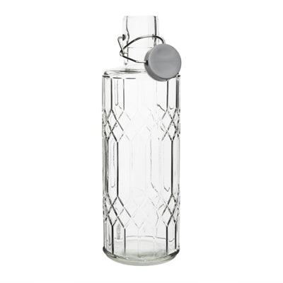 Olympia Geo Glasses Water Bottles with Stopper 1Ltr (6 Pack) - DN816