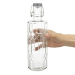 Olympia Geo Glasses Water Bottles with Stopper 1Ltr (6 Pack) - DN816