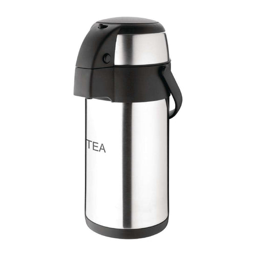 Olympia Pump Action Airpot Etched Tea 3Ltr DP127